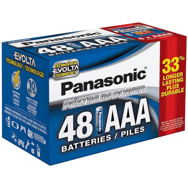 Panasonic Platinum Power AAA Alkaline Batteries (48-Pack)