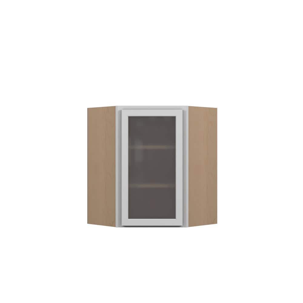 Westport Shaker 24 in. W x 30 in. H x 12 in. D in Painted White Plywood Assembled Frosted Glass Corner Diagonal Wall price history on PriceWatchPro