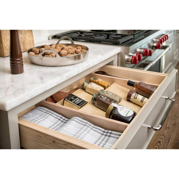 Rev-A-Shelf Natural 22 Inch Kitchen Drawer Organizer Insert Spice