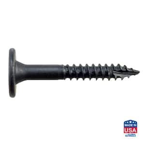 Outdoor Accents 0.250 in. x 2 in. T40 6-Lobe, Low Profile Head, Black Structural Wood Screw (50-Pack)