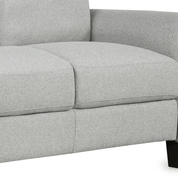2 Seater Sofa Chair Cushioned Wood Frame Armchair Small Family Fabric Seat NEW 