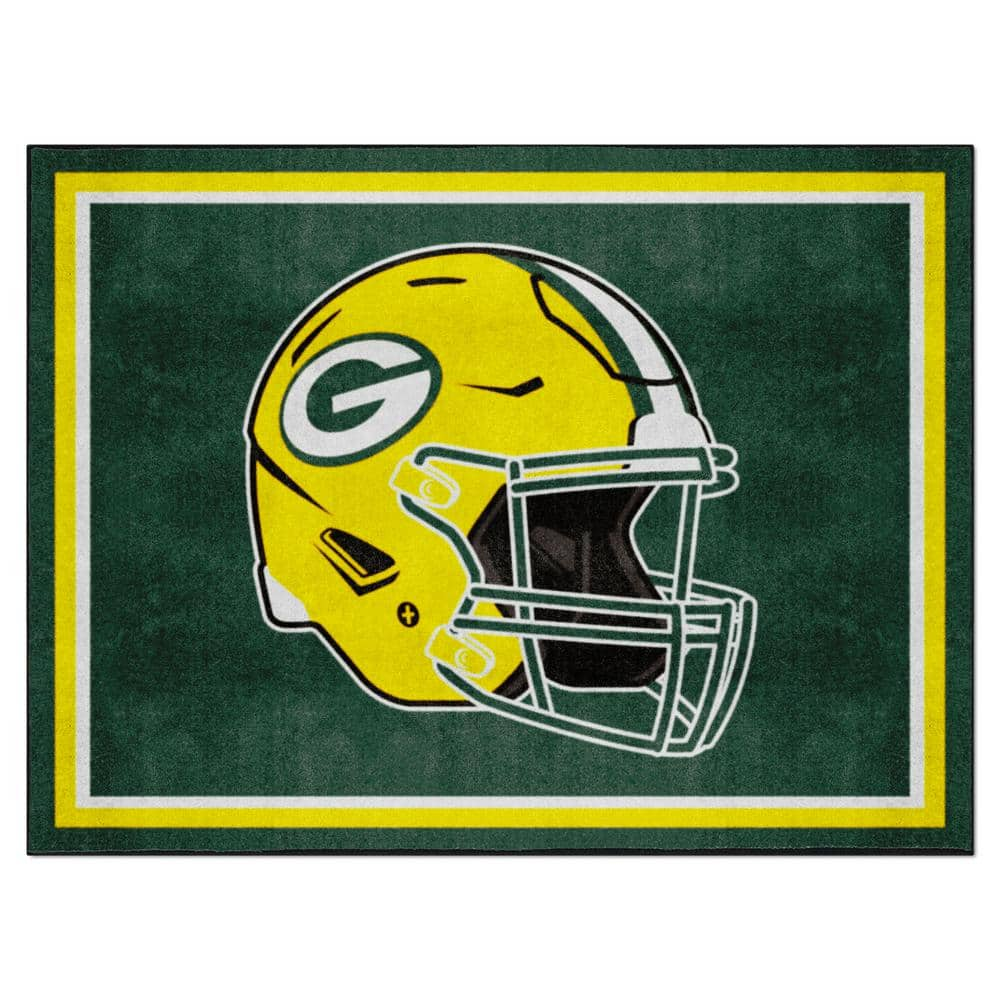 Fanmats Green Bay Packers Green 8 Ft. X 10 Ft. Plush Area Rug 38269 