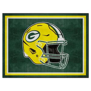 Green Bay Packers Green 8 ft. x 10 ft. Plush Area Rug