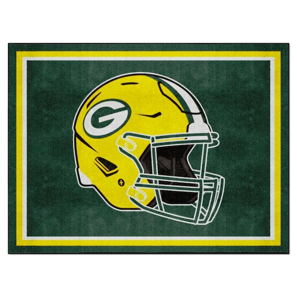 FANMATS Green Bay Packers Green 8 ft. x 10 ft. Plush Area Rug 38269 ...