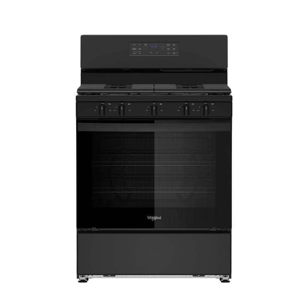 30 in. 4 Burners Freestanding Gas Range in Black with Crispy Mode and Griddle Zone price history on PriceWatchPro
