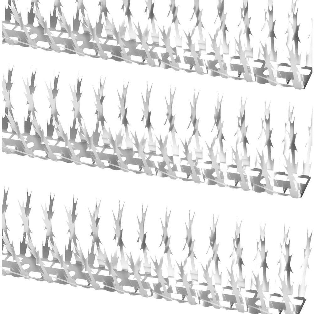 Stainless Steel Bird Spikes Outdoor Flexible Rust-Resistant Deterrent Strips for Fence Roof Window 10 Pack price history on PriceWatchPro