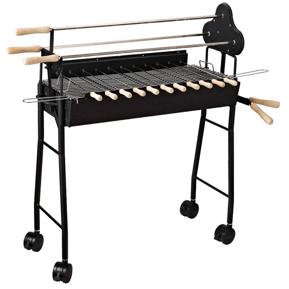 20 Outdoor Tabletop BBQ Charcoal Grill Metal Free-standing w/Wooden Handle,  1 Unit - Gerbes Super Markets