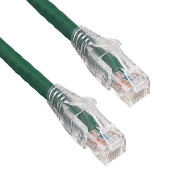 SANOXY 15 ft. Cat6 550 MHz UTP Ethernet Network Patch Cable with Clear Snagless Boot, Green