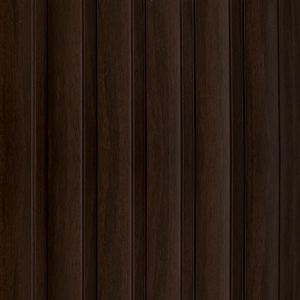 FROM PLAIN TO BEAUTIFUL IN HOURS Large Slats 1/2 in. x 0.79 ft. x 9.3 ft. Wenge Glue-Up Decorative Foam Wood Slat Walls (30-Pack) 220.5 sq. ft.