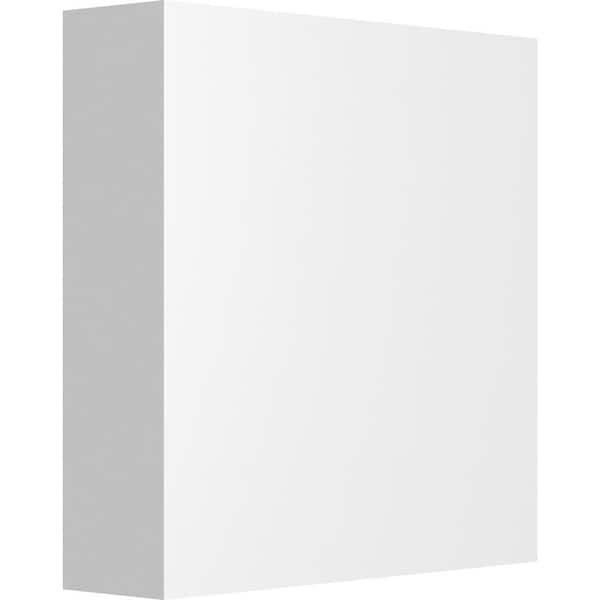 Ekena Millwork 4-in W x 4-in H x 1-in P Standard Sedgwick Rosette with Square Edge