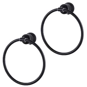 Wall Mounted Round Closed Towel Ring Bath Hardware Accessory in Oil Rubbed Bronze