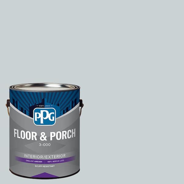 PPG 1 gal. PPG1037-2 Sky Splash Satin Interior/Exterior Floor and Porch Paint