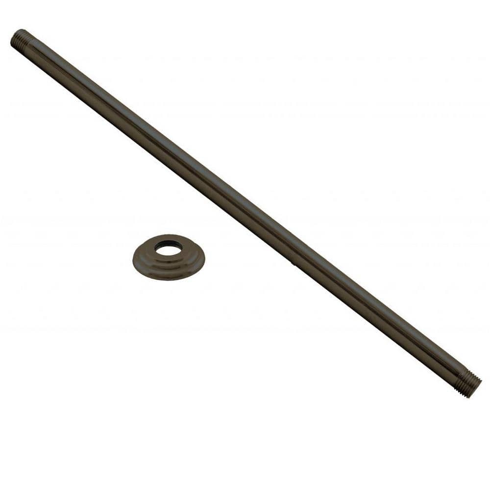 48-Inch Oil Rubbed Bronze Ceiling Mounted Shower Arm with Flange