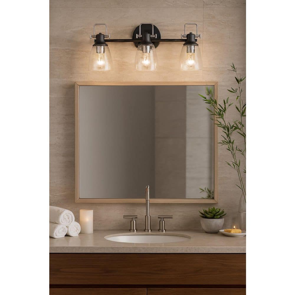 Easton 24.0 in. 3-Light Black Vanity Light price history on PriceWatchPro