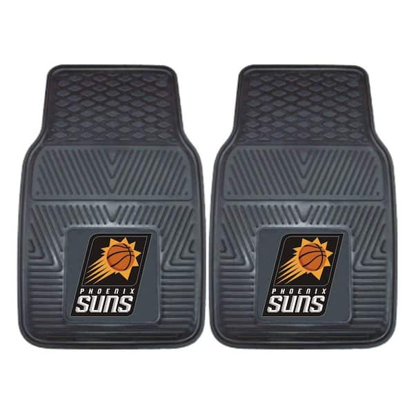 FANMATS Phoenix Suns 18 in. x 27 in. 2-Piece Heavy Duty Vinyl Car Mat