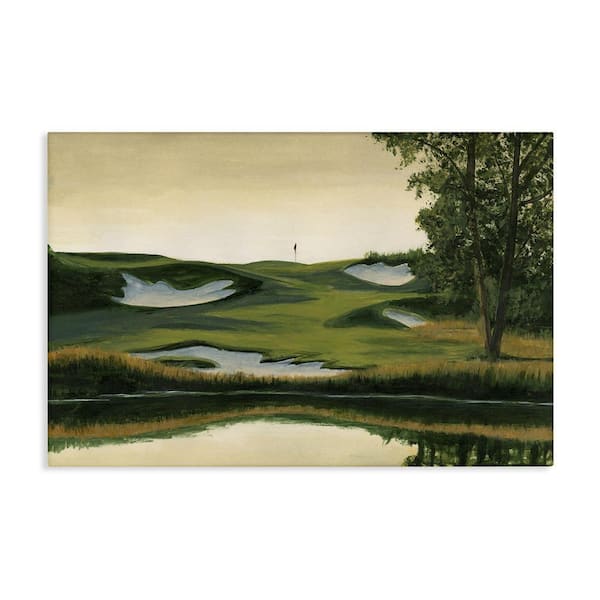 Golf Course Terrain by Michael Willett 1 Piece Unframed Nature Graphic Art Print 30 in. x 45 in.