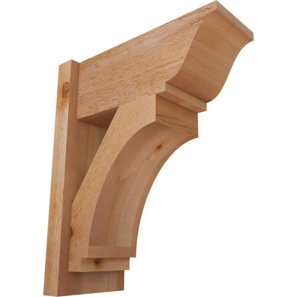 Ekena Millwork 8 in. x 22 in. x 18 in. Imperial Traditional Rough Sawn Western Red Cedar Outlooker