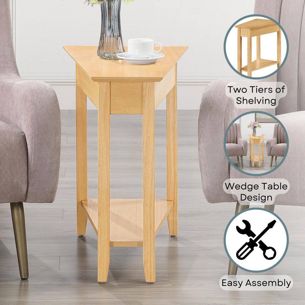 American Heritage Cherry Wedge End Table - thumbnail 9