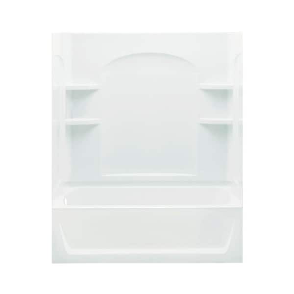 STERLING Ensemble 32 in. x 60 in. x 74 in. Bath and Shower Kit with Left-Hand Drain in White