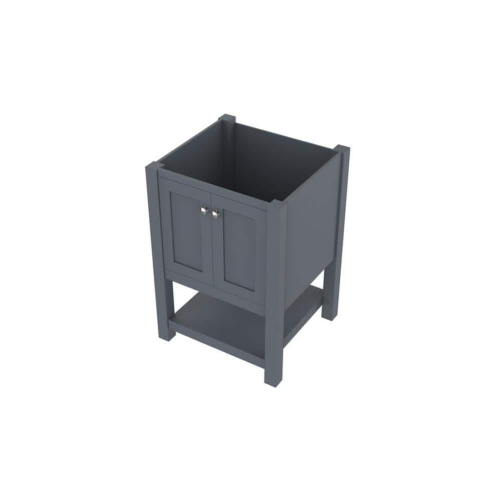 Wilmington 23" Dark Gray Wood Freestanding Bathroom Vanity Base