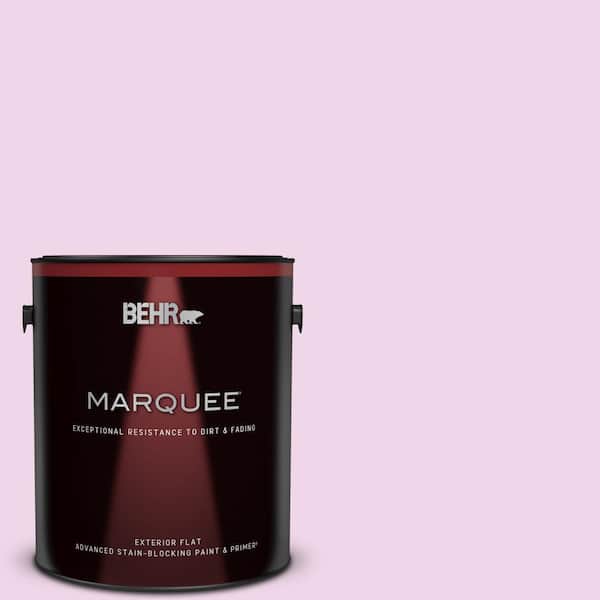 BEHR MARQUEE 1 gal. #P110-1 All Made Up Flat Exterior Paint & Primer