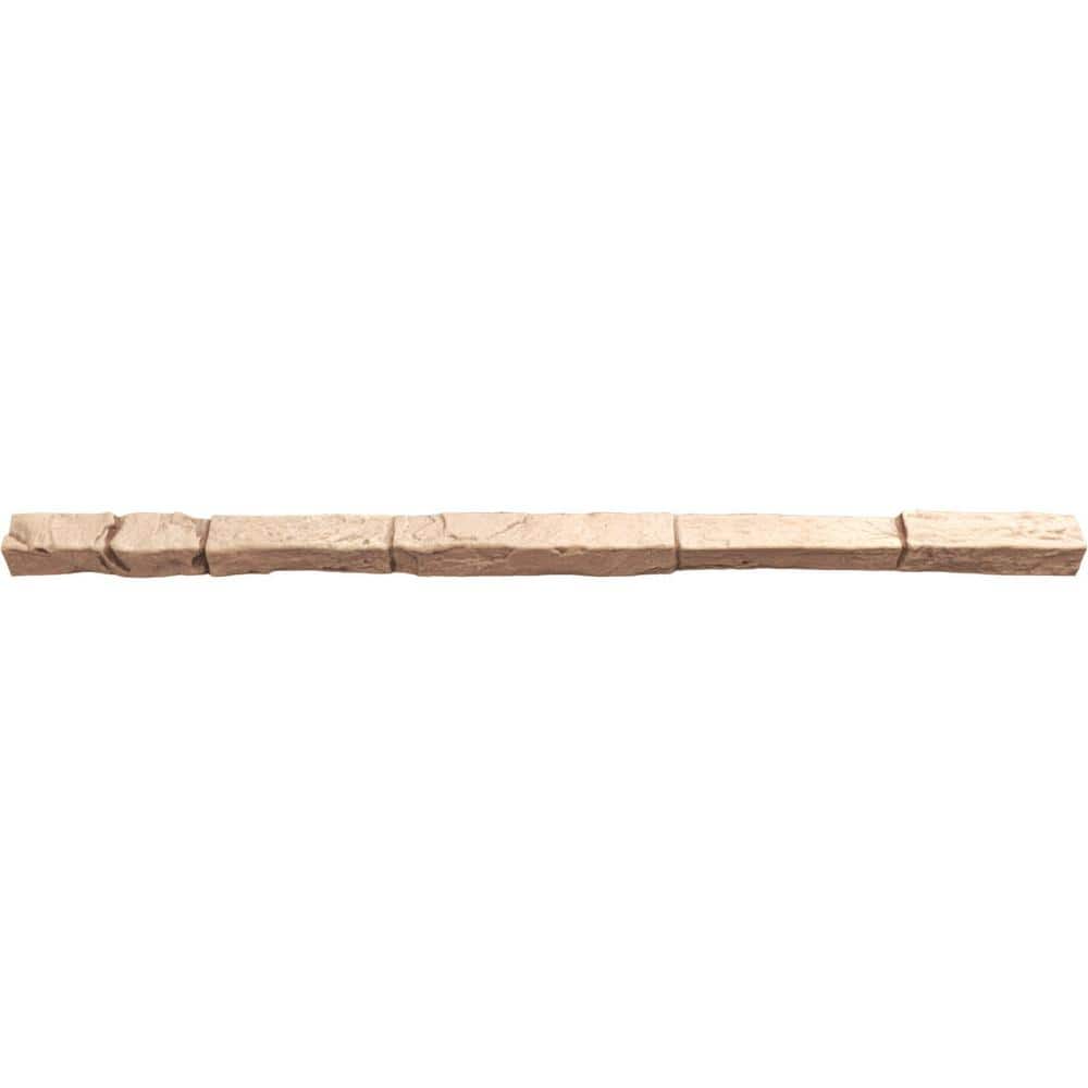 Ekena Millwork 2 in. x 2 in. x 48 in. Shasta Universal Composite Trim Sill for StoneWall Faux Stone Siding Panels