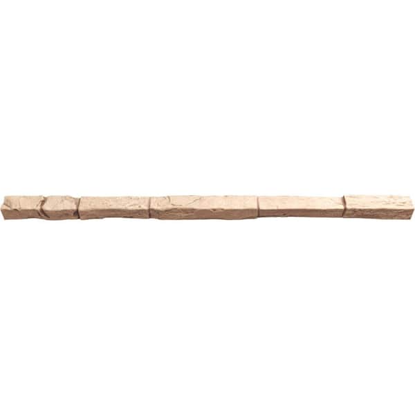 Ekena Millwork 2 in. x 2 in. x 48 in. Shasta Universal Composite Trim Sill for StoneWall Faux Stone Siding Panels