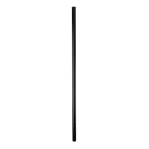 26 in. x .75 in. Satin Black Aluminum Round Classic Baluster (10-Pack)