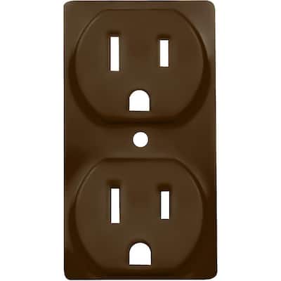 ColorCap 1-Gang Duplex Outlet Wall Plate - Aged Bronze (4-Pack)