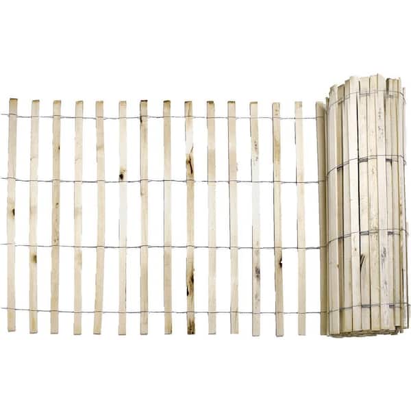 HDX 1/4 in. x 4 ft. x 50 ft. Natural Wood Snow Fence