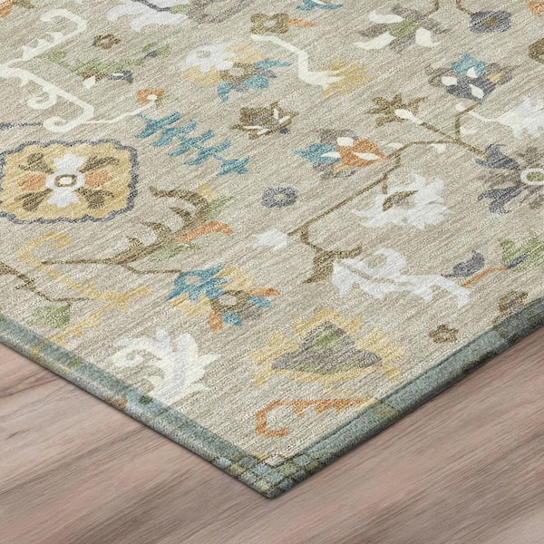 Chantille Machine Washable Indoor/Outdoor Abstract ACN3004 Beige 10 ft. x 14 ft. Area Rug