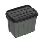 Husky 18 Gal. Heavy Duty Storage Bin with Lid in Olive Green