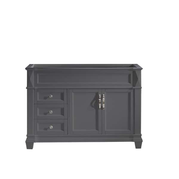 Virtu USA Victoria 48 in. W Bath Vanity Cabinet Only in Gray