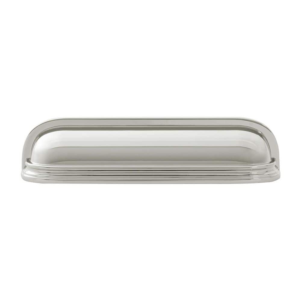 Berkshire Collection 3 in & 3-3/4 in (76mm & 96mm) Center to Center Polished Nickel Cabinet Cup Pull price history on PriceWatchPro