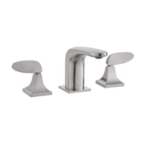 Chateau 8 in. Widespread Double Handle Bathroom Faucet in Brushed Nickel