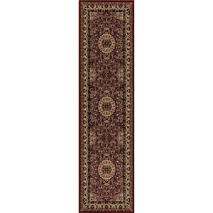 Persian Classics Isfahan Red 2 ft. x 8 ft. Runner Rug