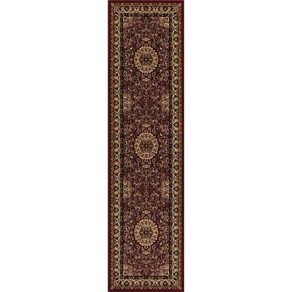 Concord Global Trading Persian Classics Isfahan Red 2 ft. x 8 ft. Runner Rug