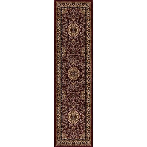 Persian Classics Isfahan Red 2 ft. x 8 ft. Runner Rug