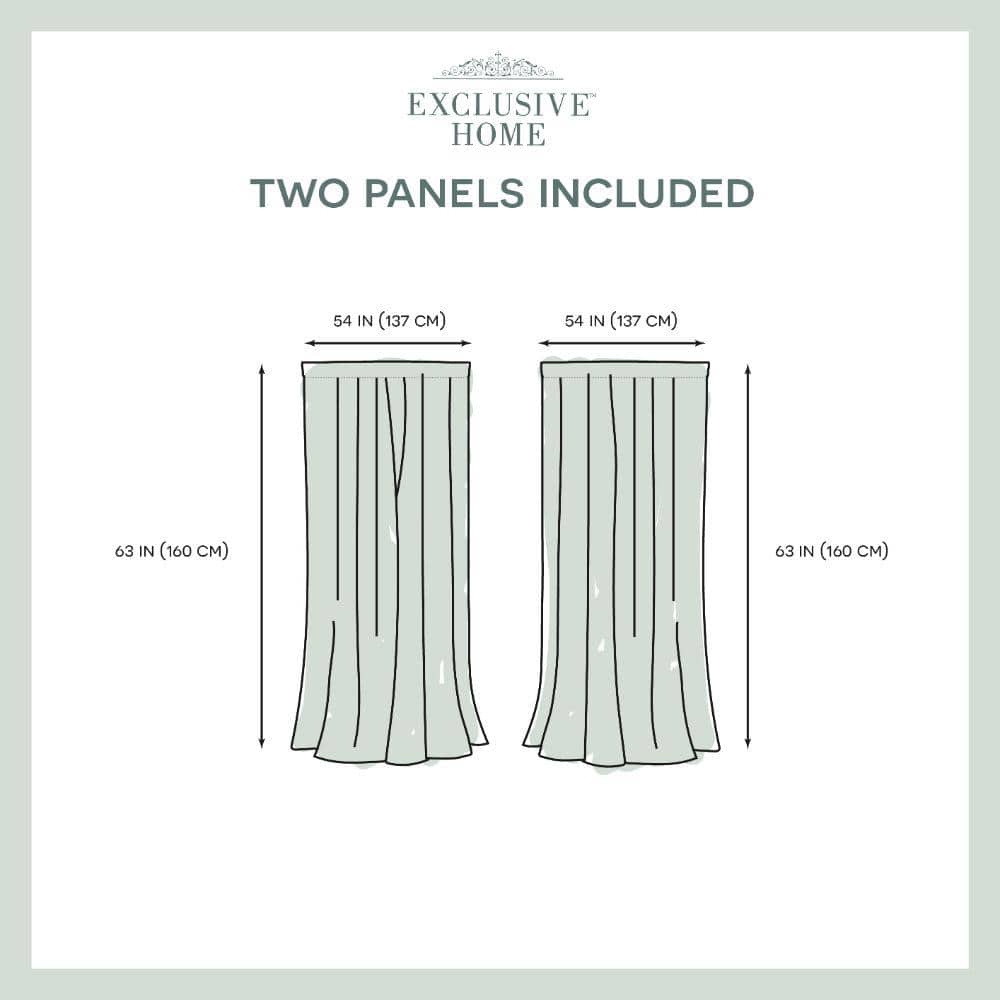 Itaji White Sheer Linen Look Rod Pocket Curtain Panels