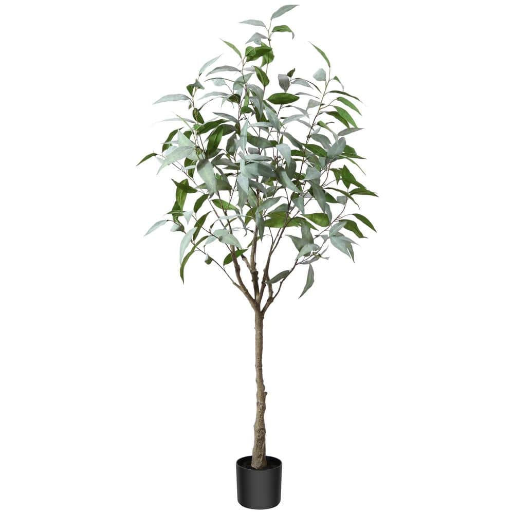 5 FT Artificial Eucalyptus Tree in Pot for Home Decor