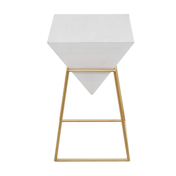 【利益還元祭】開催中！今年最後の大セール Litton Lane 14 in. White Inverted Pyramid Geometric Large 小物