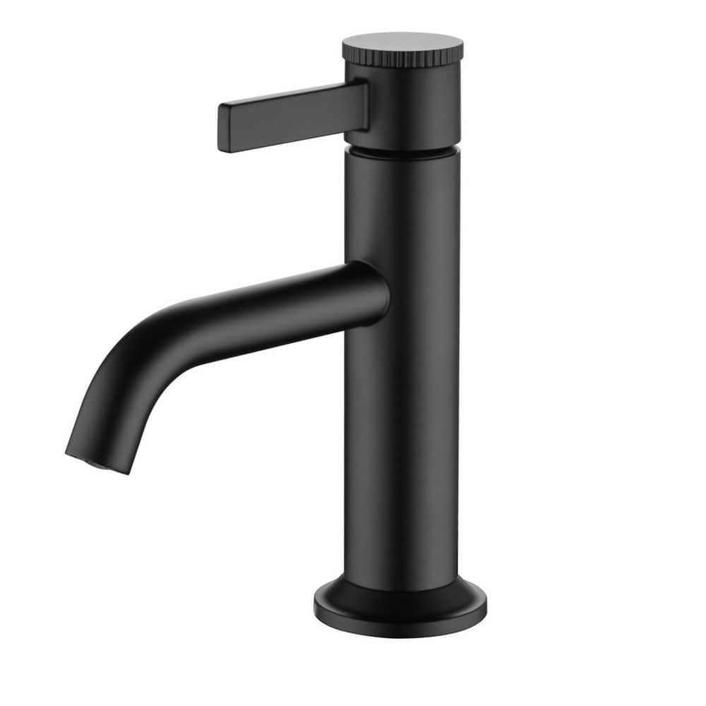 Maesson Single-Handle Deckmount Lavatory Single Hole Bathroom Sink Faucet with Drain Assembly in Matte Black price history on PriceWatchPro