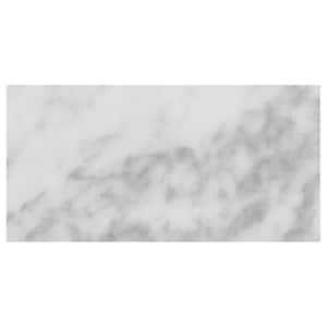 Patara Stone Carrara White Polished 12 in. x 24 in. Marble Floor and Wall Tile (10 sq. ft./Case)
