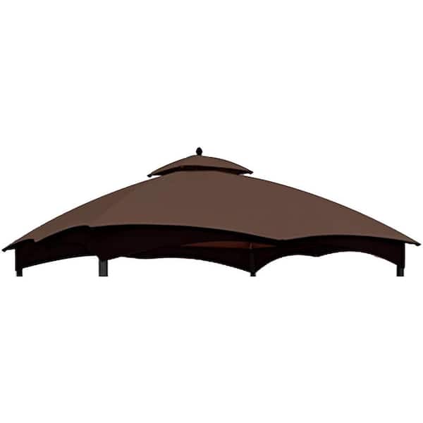 Terracemaster #GF-12S004B-1 10 ft. x 12 ft. Polyester Fabric Gazebo Canopy Replacement Brown