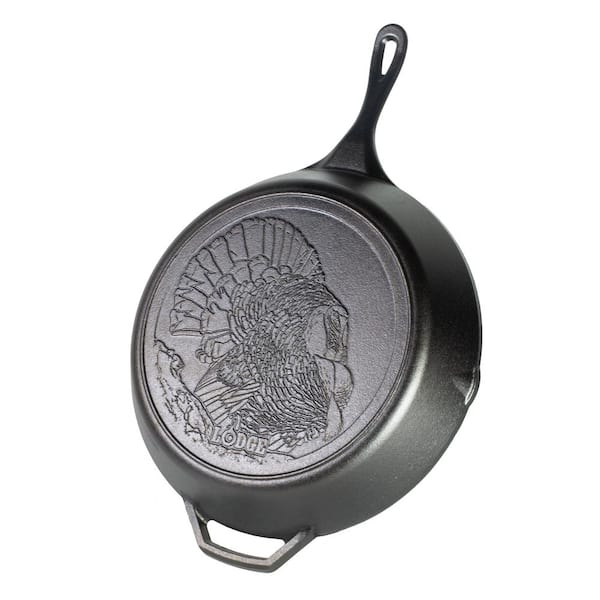 Wildlife Series 13.25 in. Cast Iron Turkey Skillet