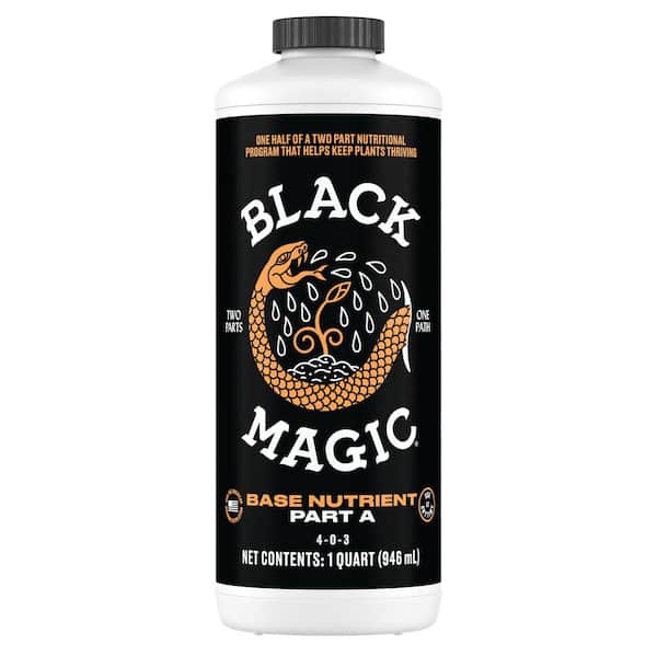 Black Magic 32 oz. 4-0-3 Base Nutrient Part A - Liquid Nutrient, 1 Half of a 2-Part Program, For Hydroponics