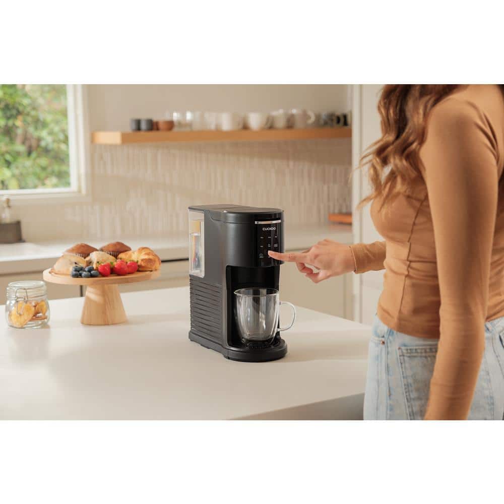 Cuckoo Electronics CCM-AK011B CUCKOO Electric 3-in-1 Coffee Maker Uses Ground Coffee/ K-Cup Pod / Loose Tea Leaves Single Serve Coffee Brewer and Tea Maker (CCM-AK011B)