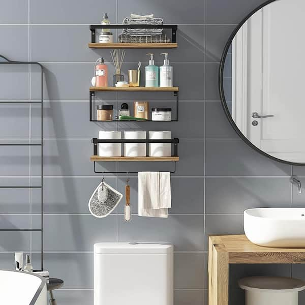 15 Wonderful Wooden Shelves for a Bathroom - VisualHunt