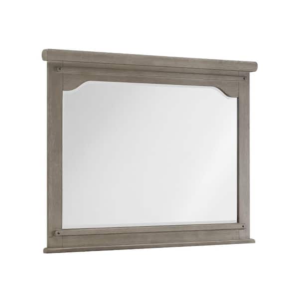Benjara 2 in. W x 30.1 in. H Wooden Frame White Wall Mirror