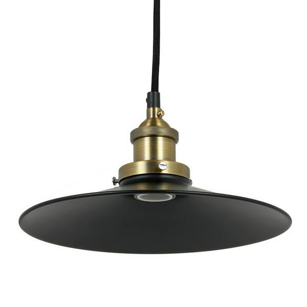 Sunlite 1-Light Oil Rubbed Bronze Antique Shallow Canopy Pendant Light